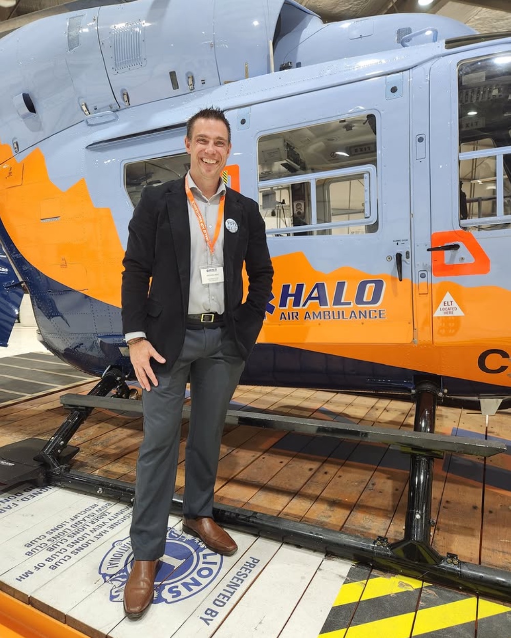 Michael Reid at HALO Candidates in the Cockpit event