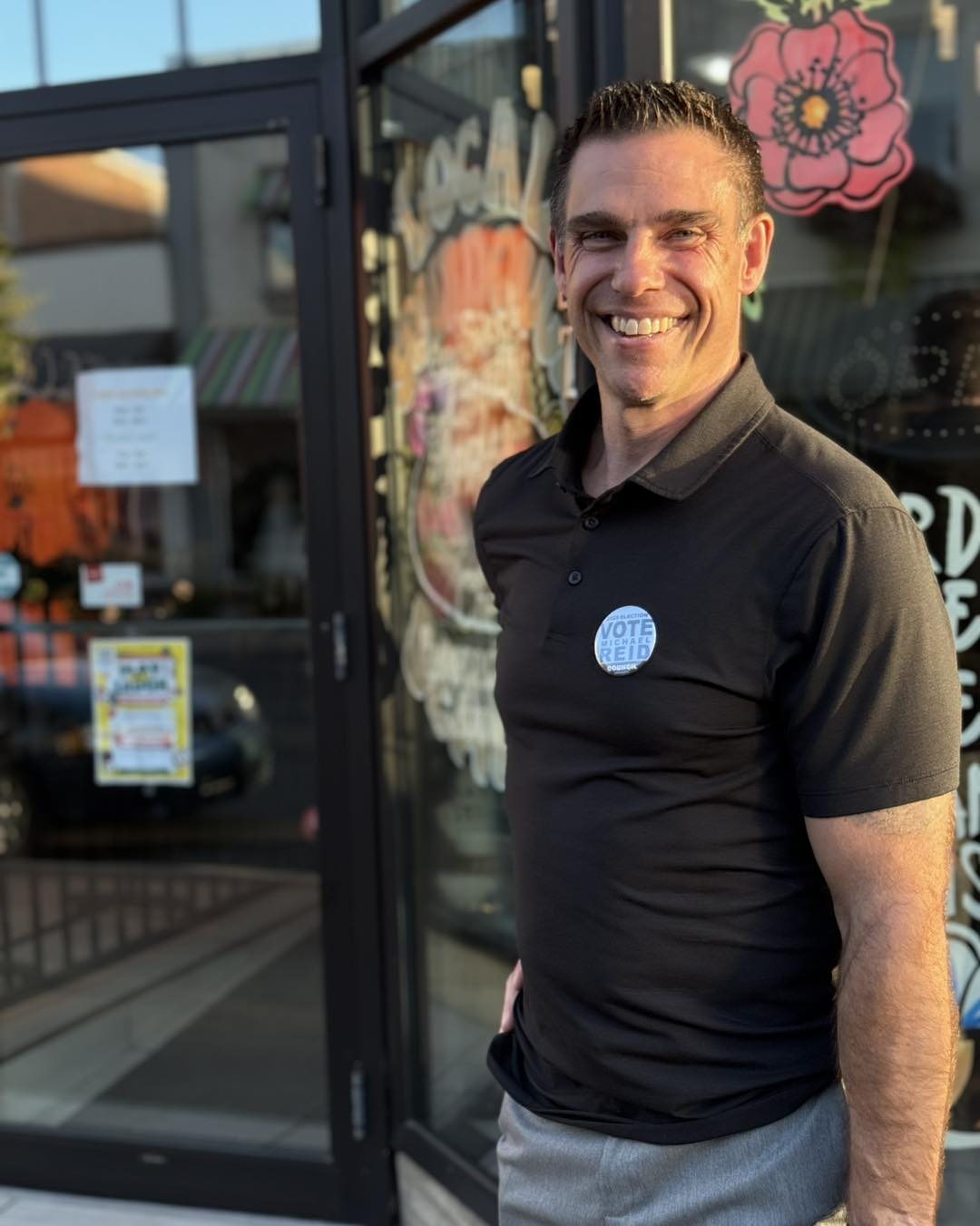 Michael Reid at Fruitful Specialty Shop meet and greet