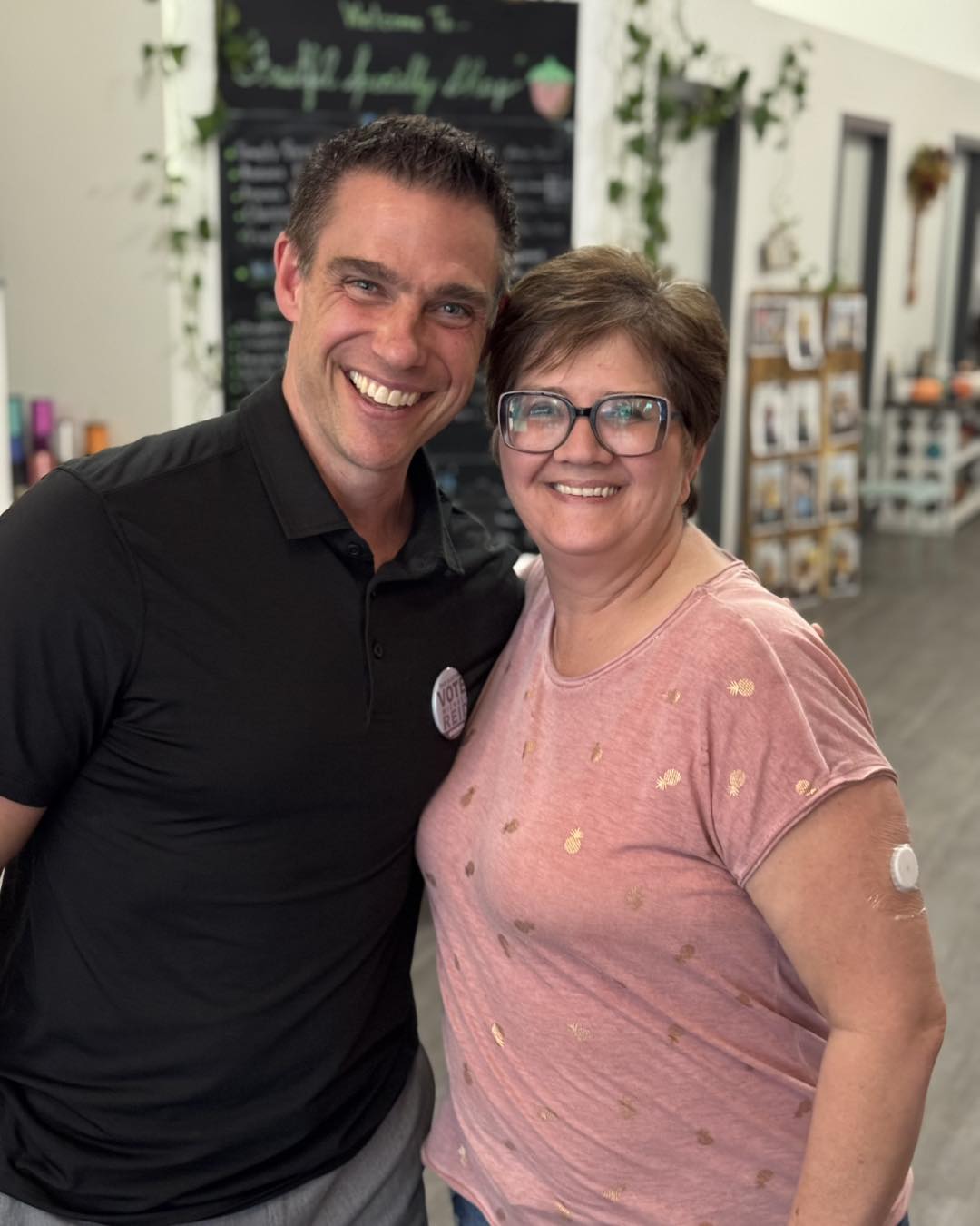 Candidates mingling with residents at Fruitful